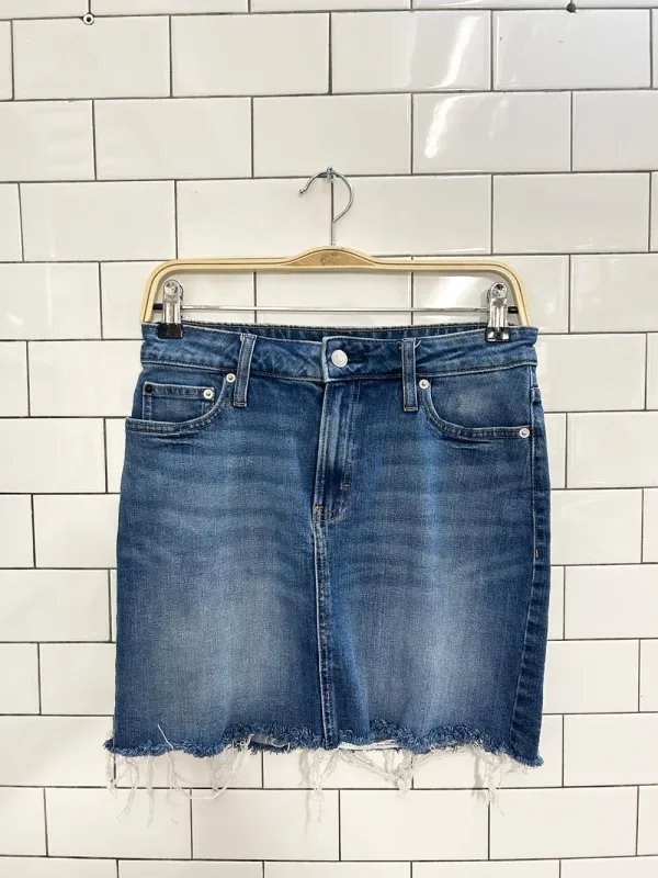 calvin klein denim mini skirt sold by Good Market Thrift Store