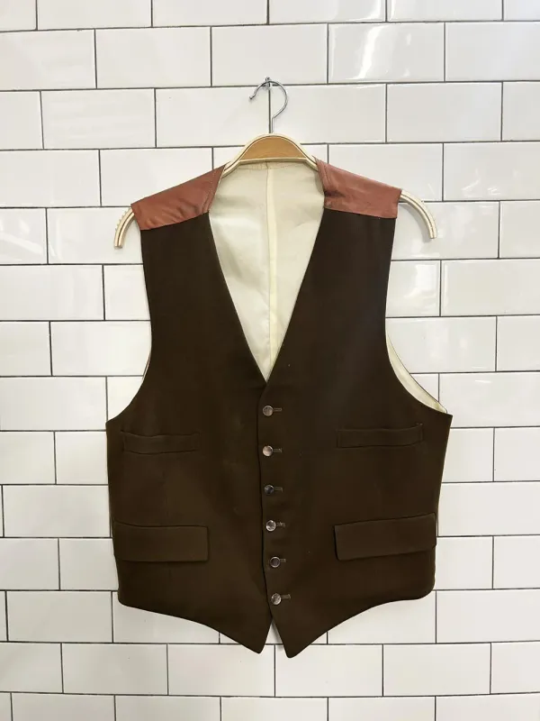 vintage 60s welch margetson wool vest sold by Good Market Thrift Store