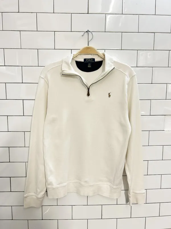 polo ralph lauren quarter zip sweatshirt sold by Good Market Thrift Store