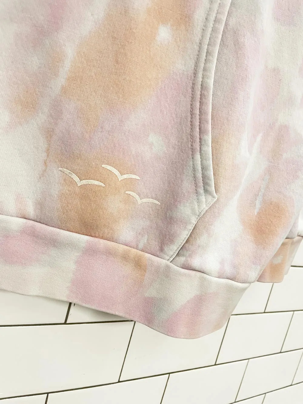 lazypants oversized tie dye hoodie sold by Good Market Thrift Store product image thumbnail 3