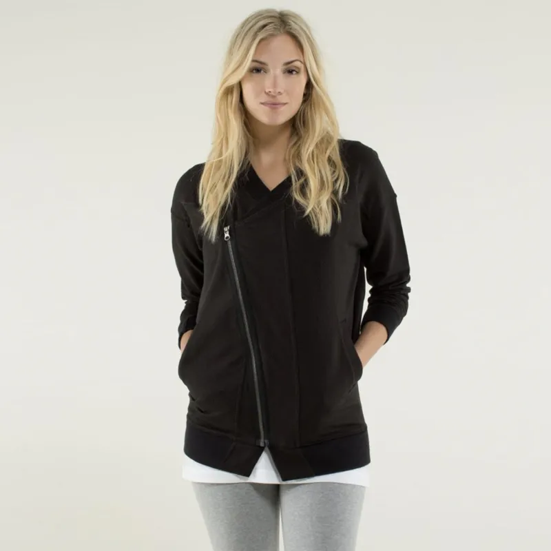 lululemon mula bundle wrap jacket french terry sold by Good Market Thrift Store