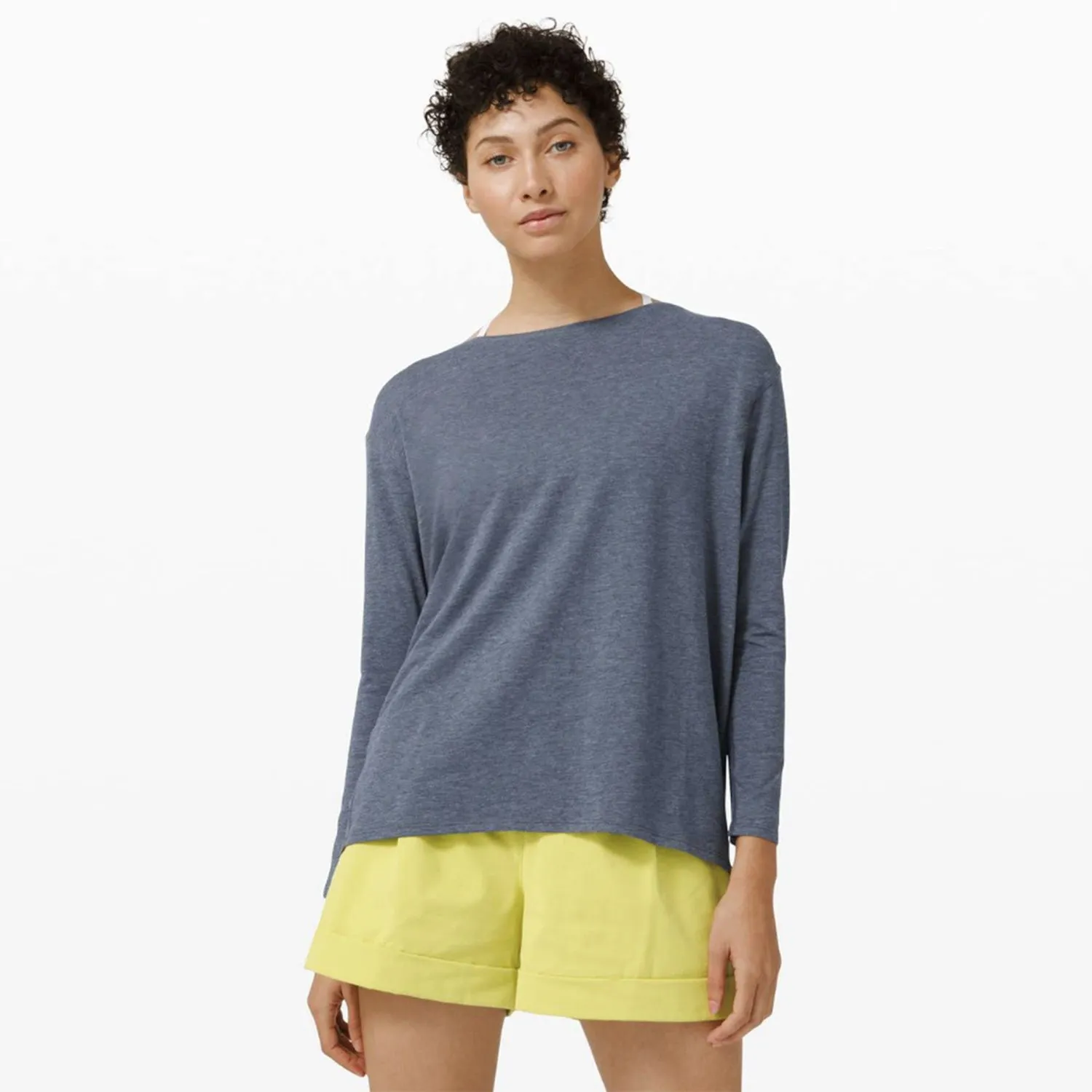 lululemon 2020 back in action long sleeve tee sold by Good Market Thrift Store product image thumbnail 3
