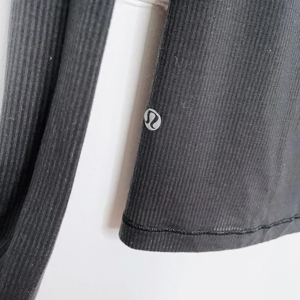 lululemon karmady light ribbed long sleeve hoodie sold by Good Market Thrift Store product image thumbnail 5