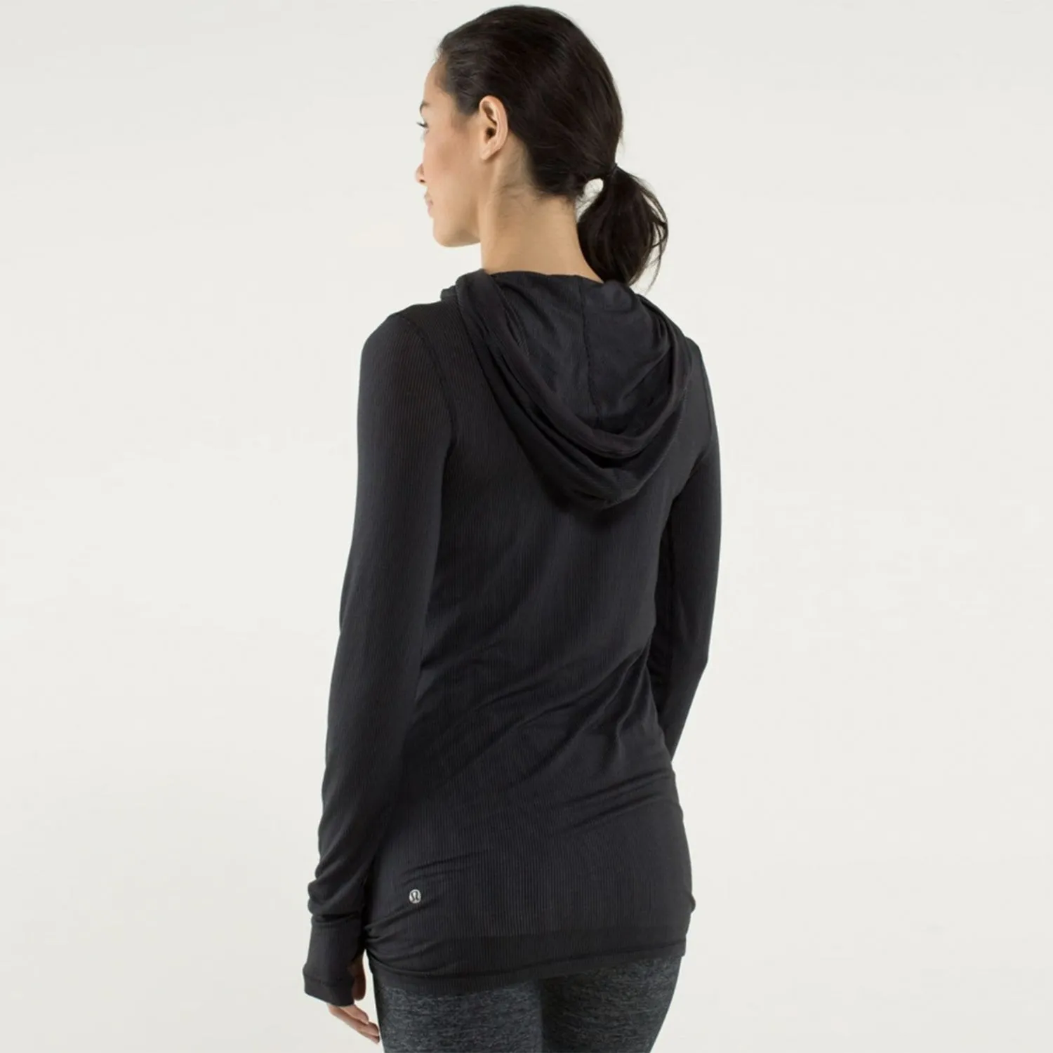 lululemon karmady light ribbed long sleeve hoodie sold by Good Market Thrift Store product image thumbnail 3