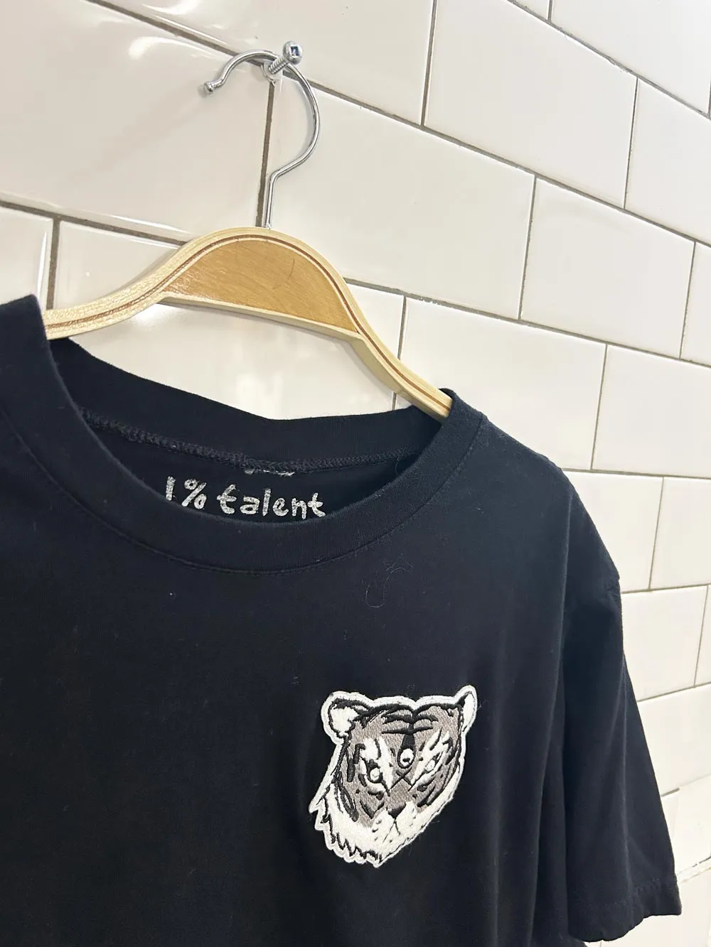 1% talent 3rd eye tiger graphic tee sold by Good Market Thrift Store product image thumbnail 2