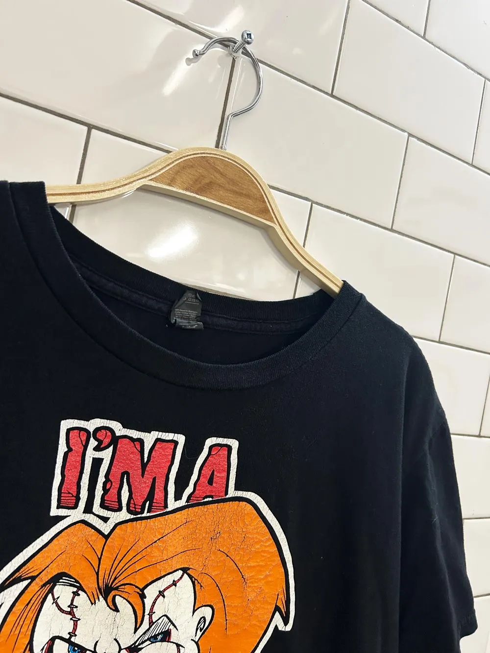 chucky horror movie graphic tee sold by Good Market Thrift Store product image thumbnail 2