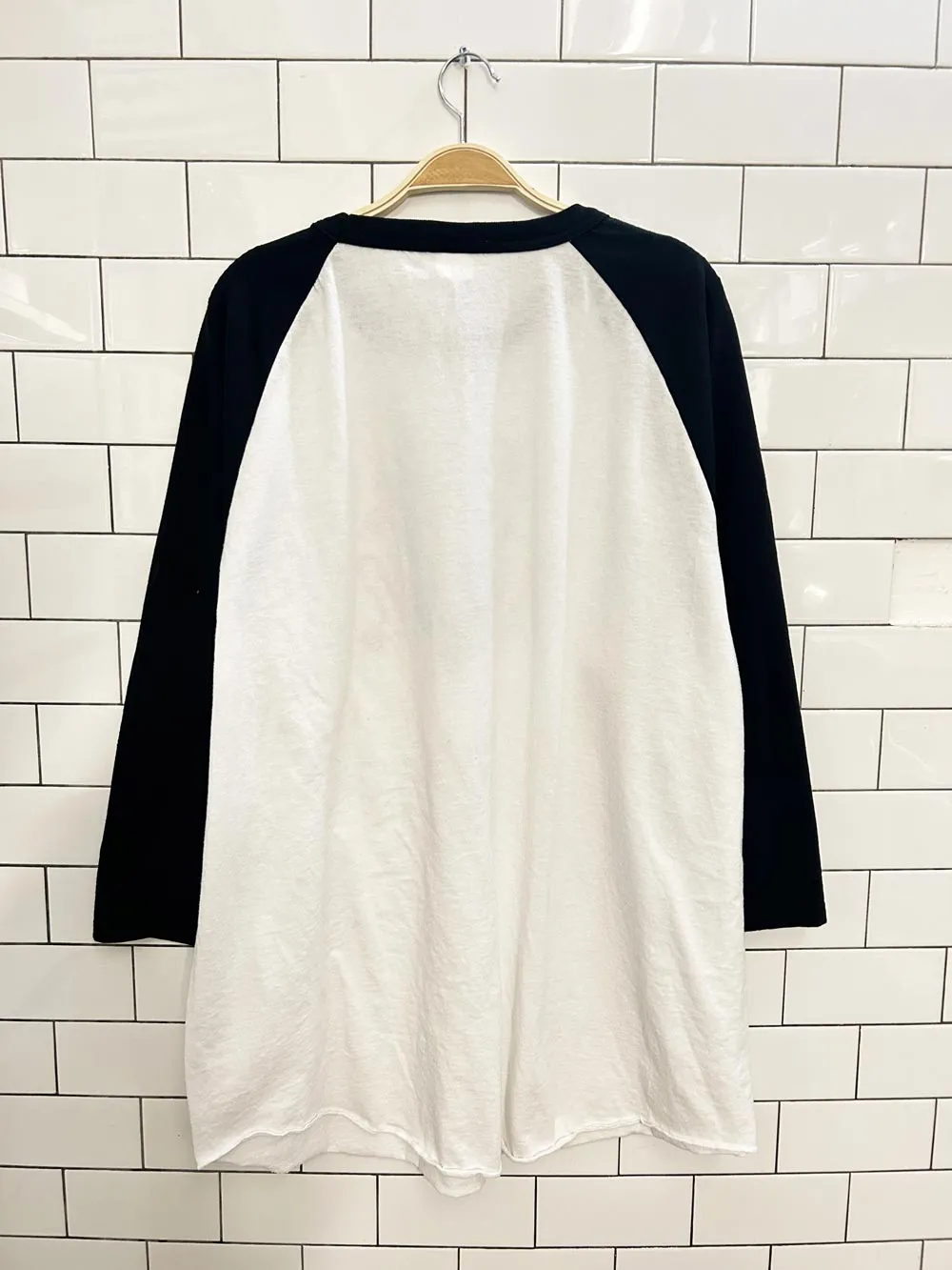 stranger things hellfire club oversized baseball tee sold by Good Market Thrift Store product image thumbnail 3