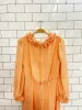 vintage 70s union made ruffle chiffon maxi dress sold by Good Market Thrift Store