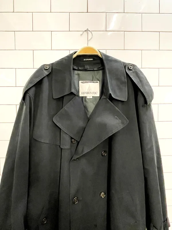 vintage london fog lined soft touch trench coat sold by Good Market Thrift Store