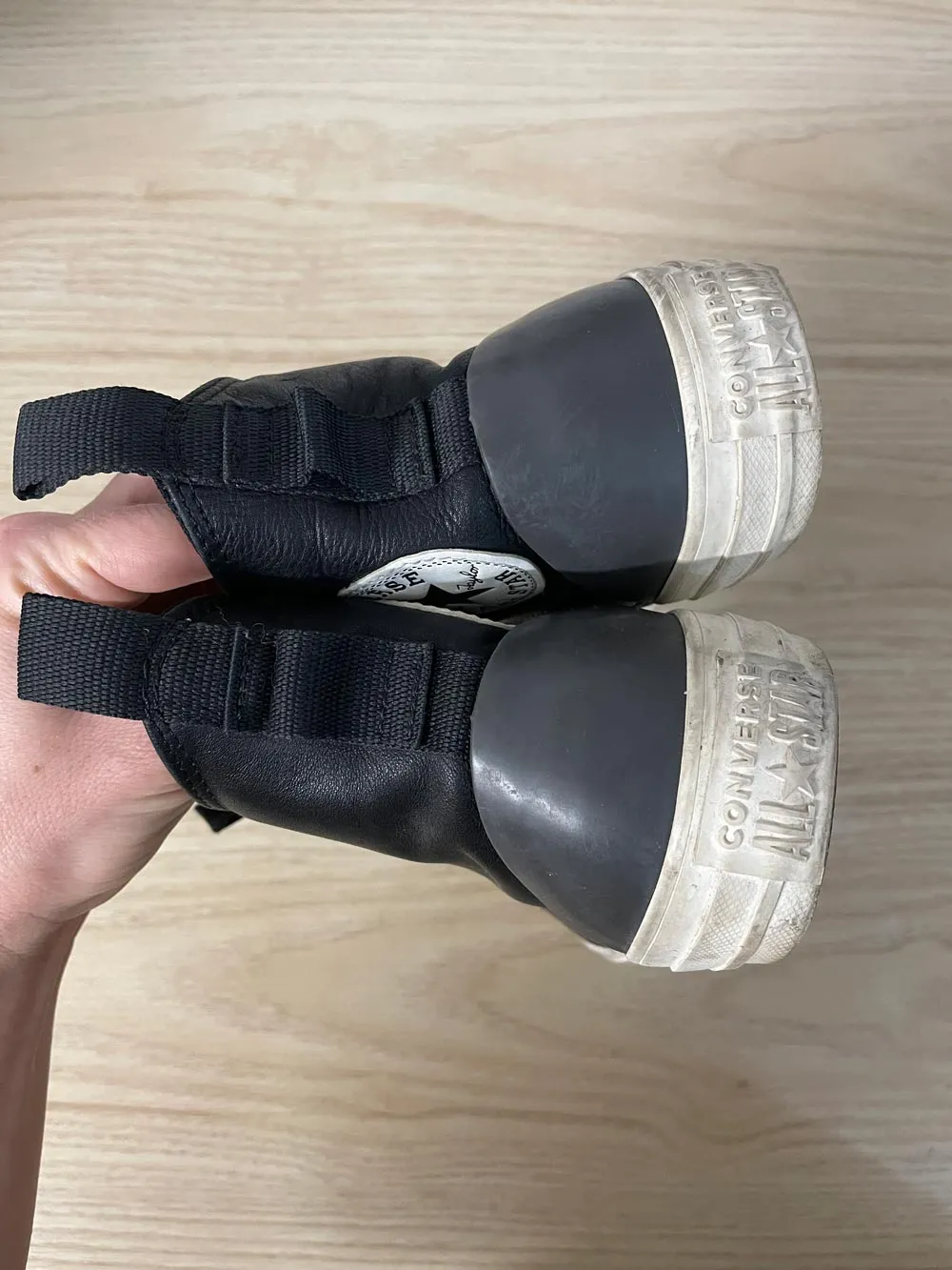 converse chuck taylor all star high top leather sneakers sold by Good Market Thrift Store product image thumbnail 4