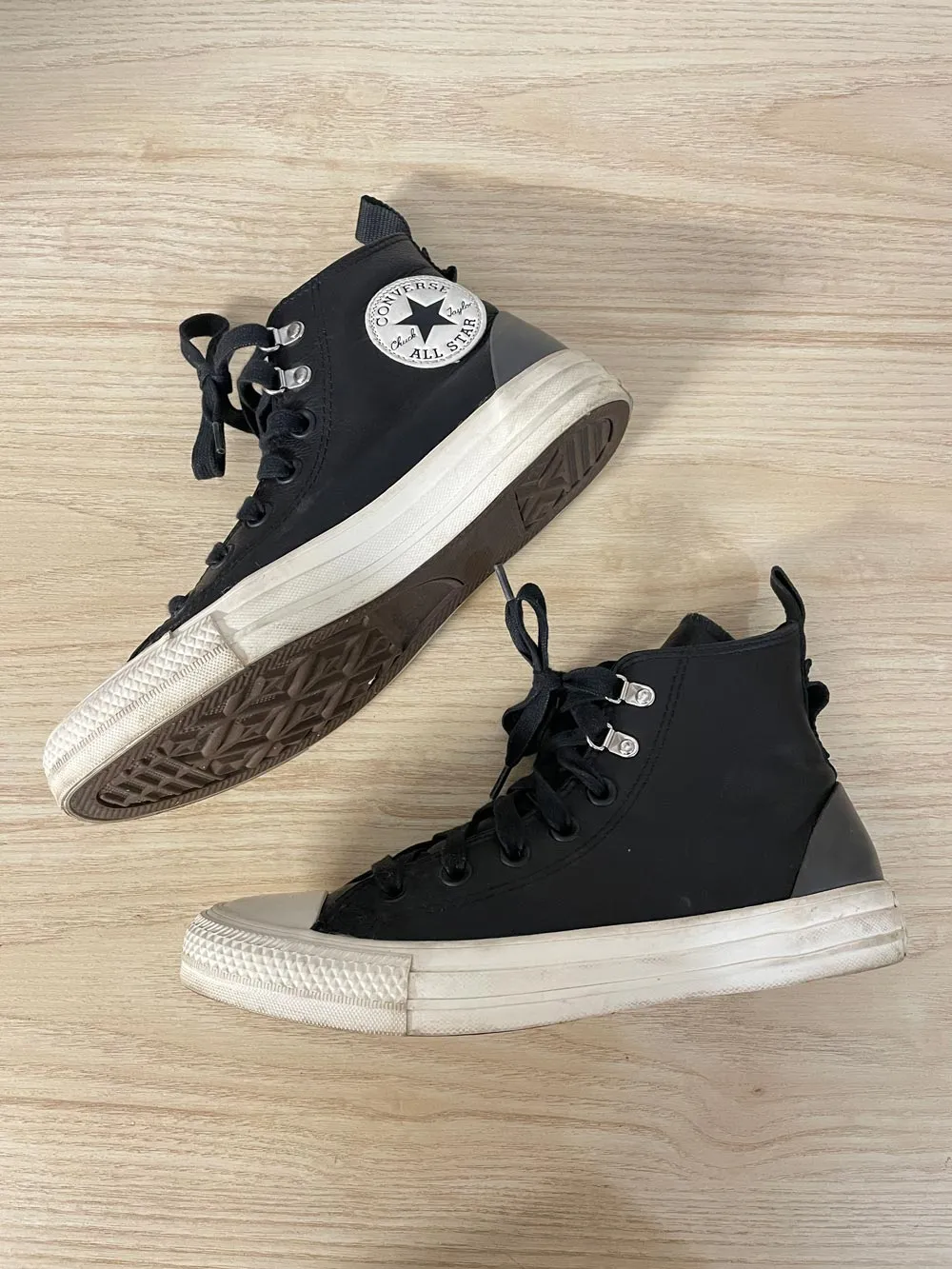 converse chuck taylor all star high top leather sneakers sold by Good Market Thrift Store