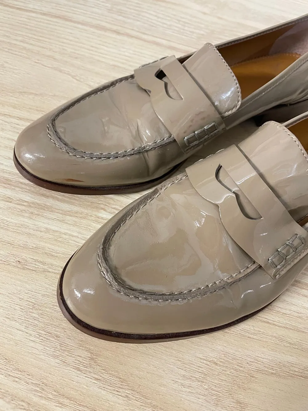 franco sarto patent leather loafers sold by Good Market Thrift Store product image thumbnail 2