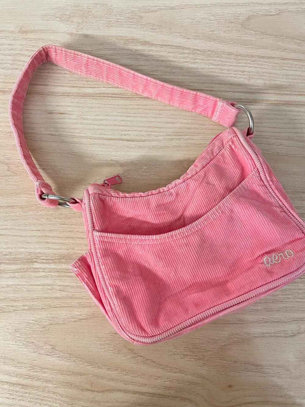 y2k aero chunky cord mini shoulder bag sold by Good Market Thrift Store