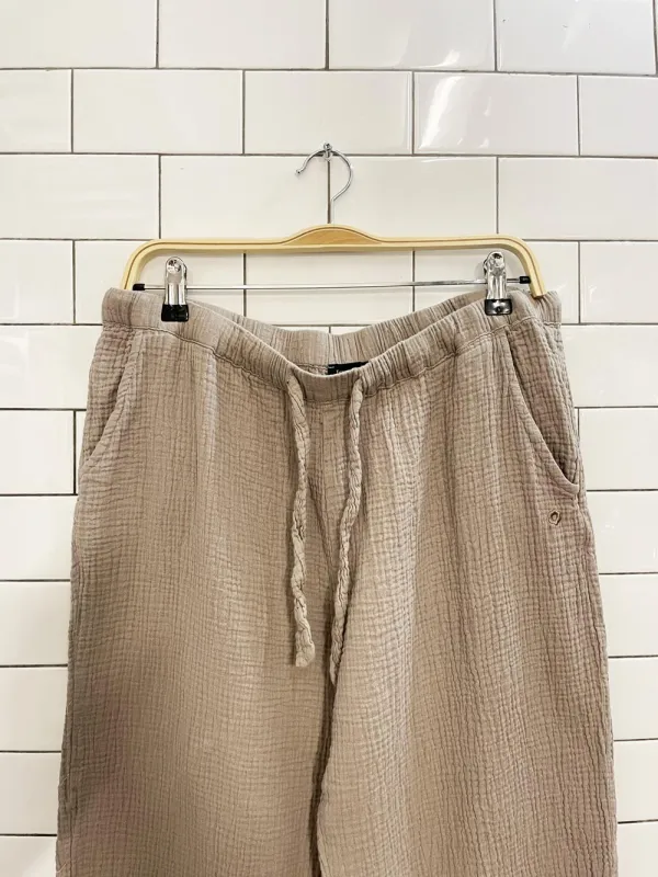 tamara h gauze cotton wide leg pants sold by Good Market Thrift Store