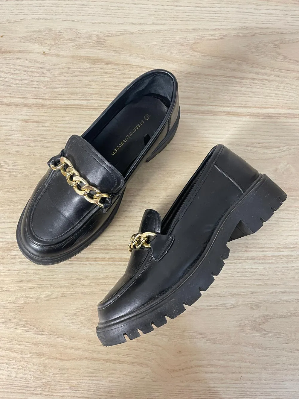 streetwear chain link chunky sole loafer sold by Good Market Thrift Store