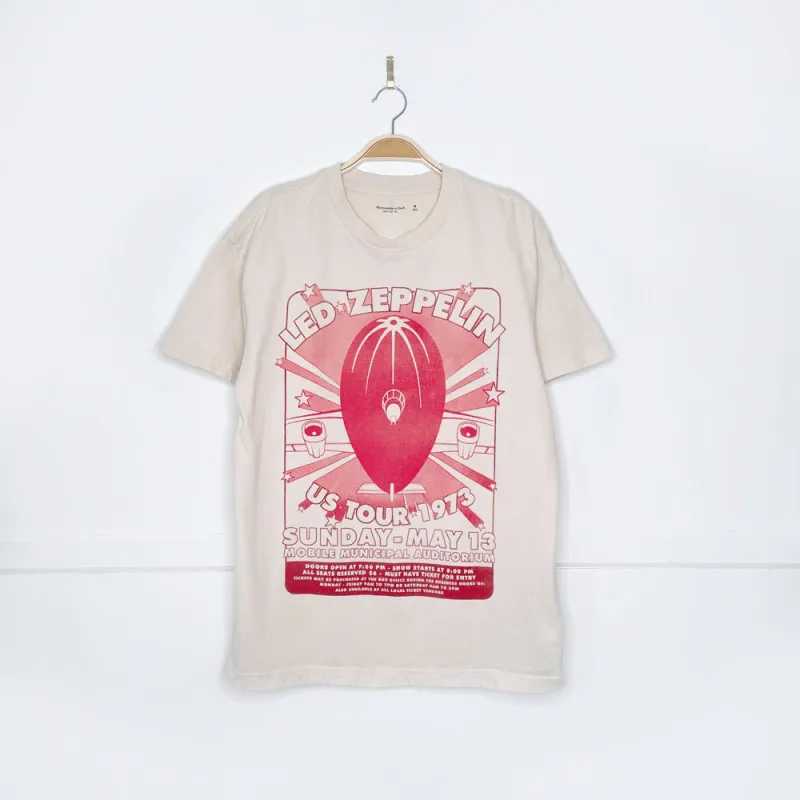 abercrombie led zeppelin us tour 1973 blimp tee sold by Good Market Thrift Store