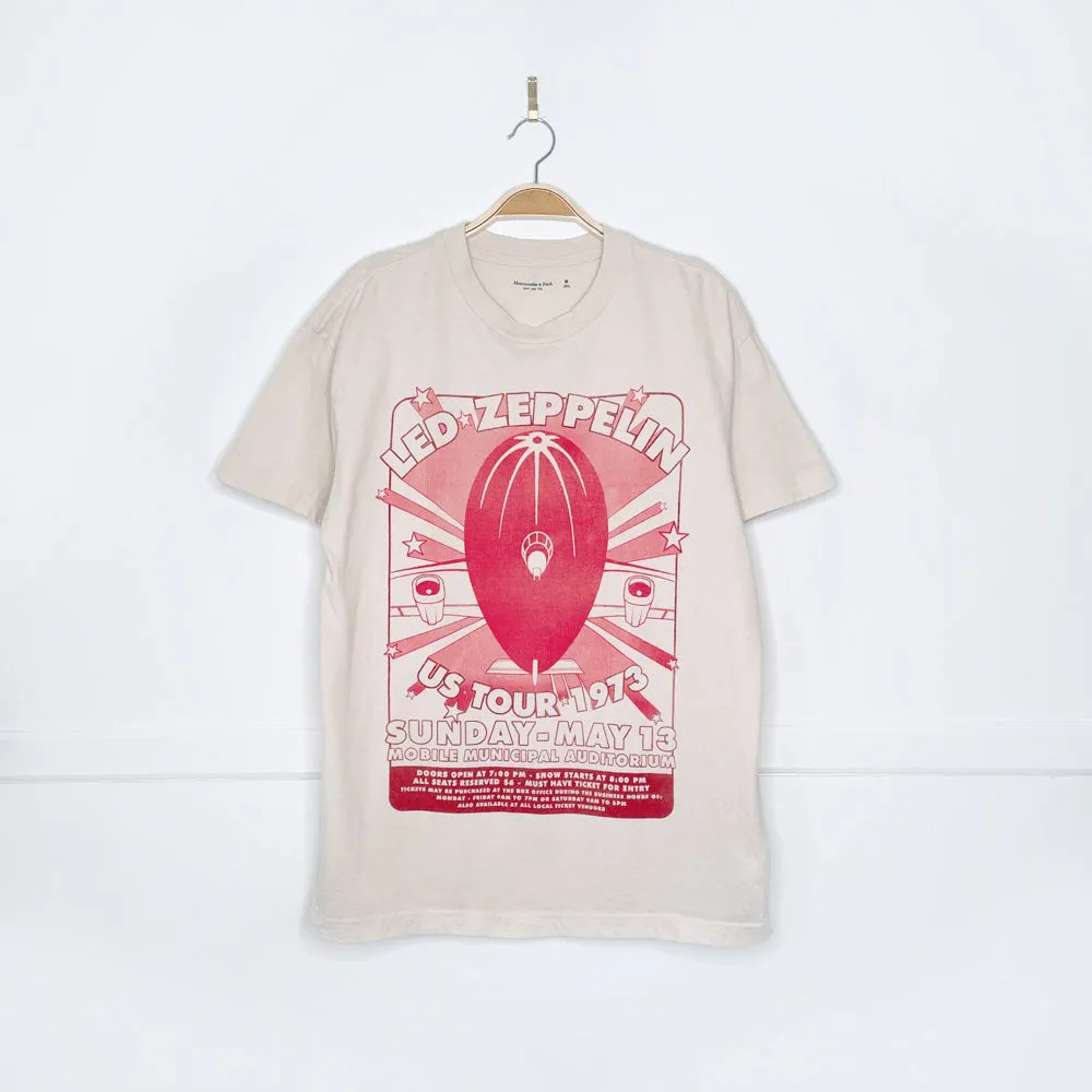 abercrombie led zeppelin us tour 1973 blimp tee sold by Good Market Thrift Store