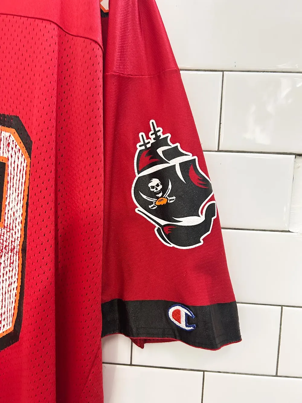 vintage champion tampa bay buccaneers warren sapp jersey sold by Good Market Thrift Store product image thumbnail 4