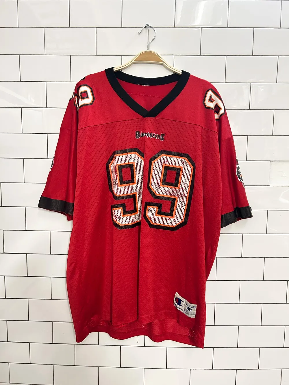 vintage champion tampa bay buccaneers warren sapp jersey sold by Good Market Thrift Store