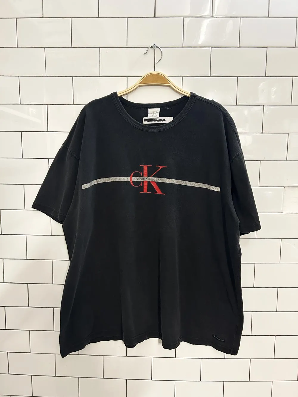 vintage 00s calvin klein jeans logo tee sold by Good Market Thrift Store