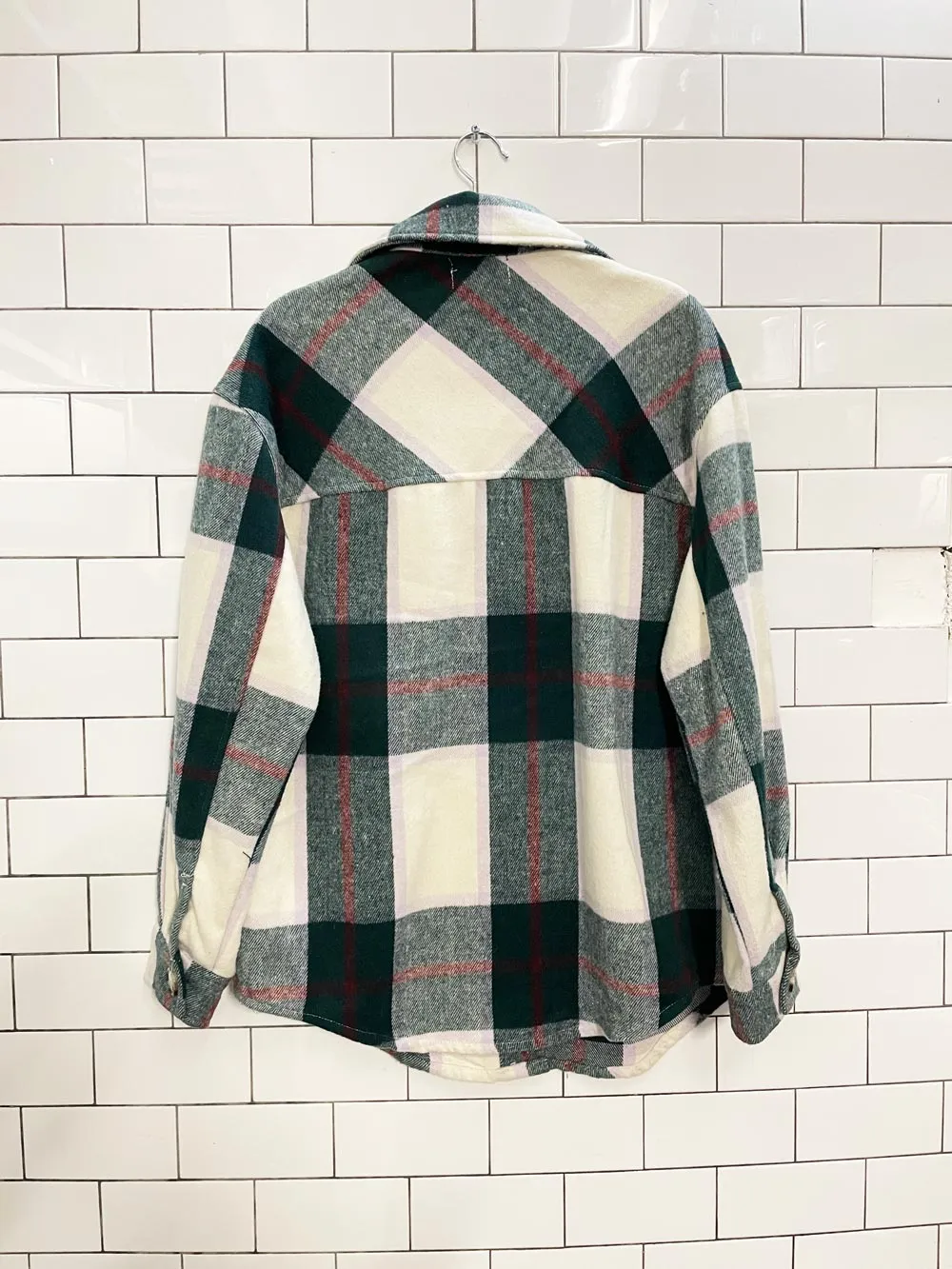 streetwear plaid flannel shirt jacket sold by Good Market Thrift Store product image thumbnail 3