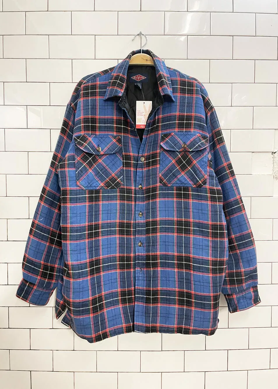 big yank quilted flannel shirt jacket sold by Good Market Thrift Store