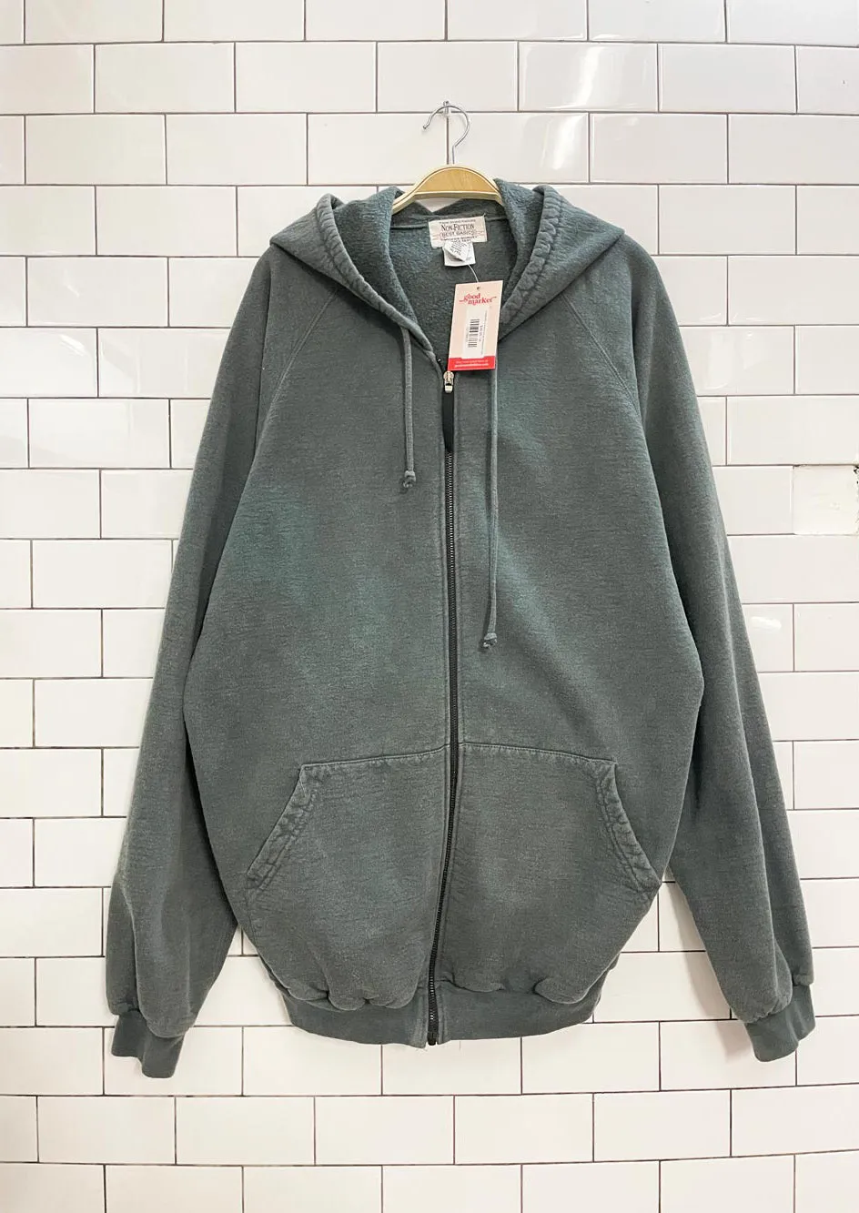 vintage 90s non-fiction full zip cottagecore hoodie sold by Good Market Thrift Store