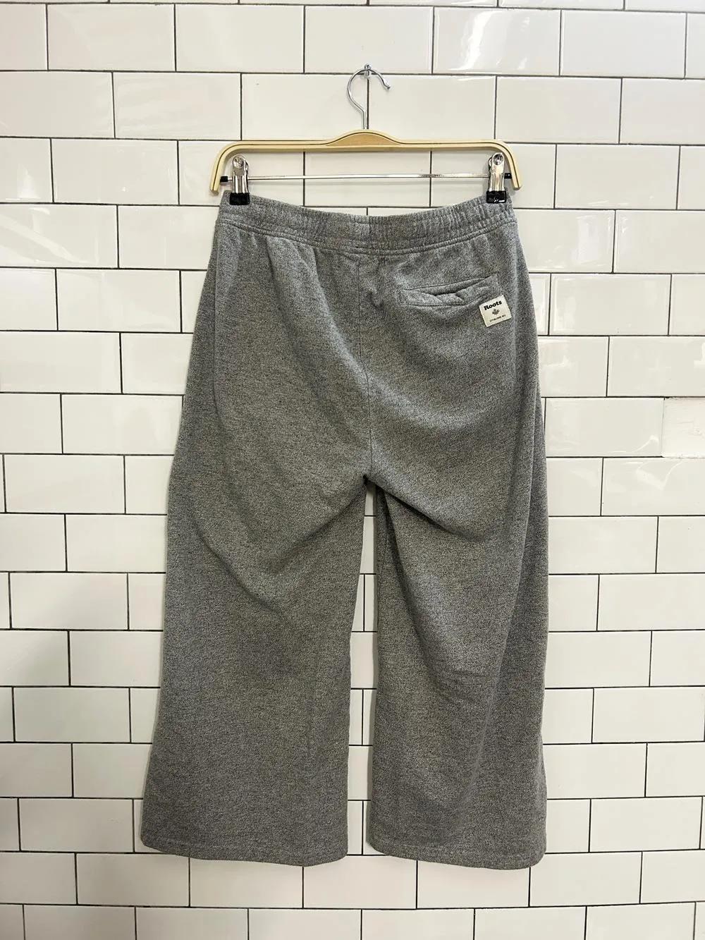 roots original wide leg crop sweatpant sold by Good Market Thrift Store product image thumbnail 4