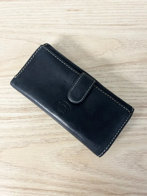 vintage 00s roots leather wallet sold by Good Market Thrift Store