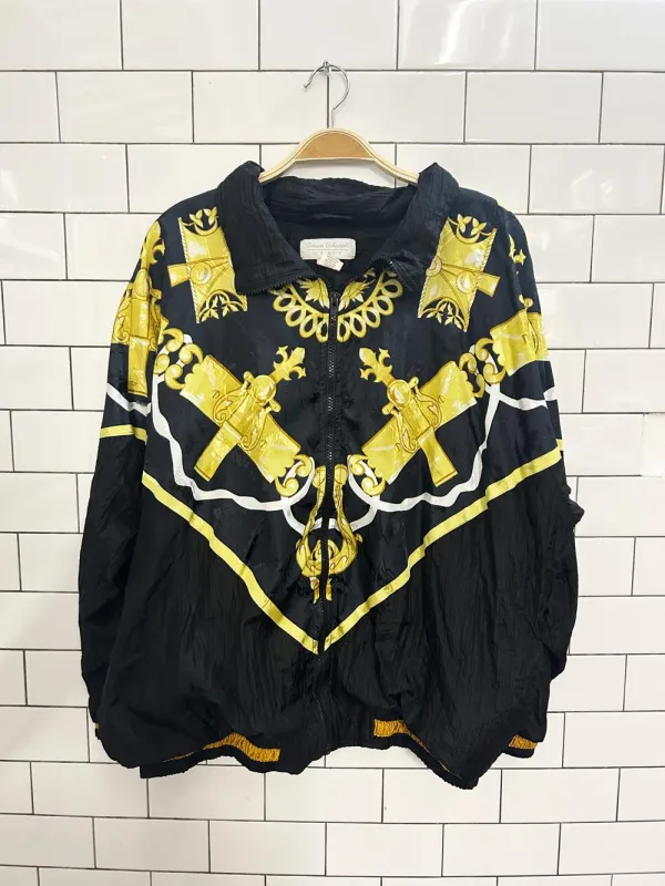 vintage 00s colesce chain + rope bomber jacket sold by Good Market Thrift Store