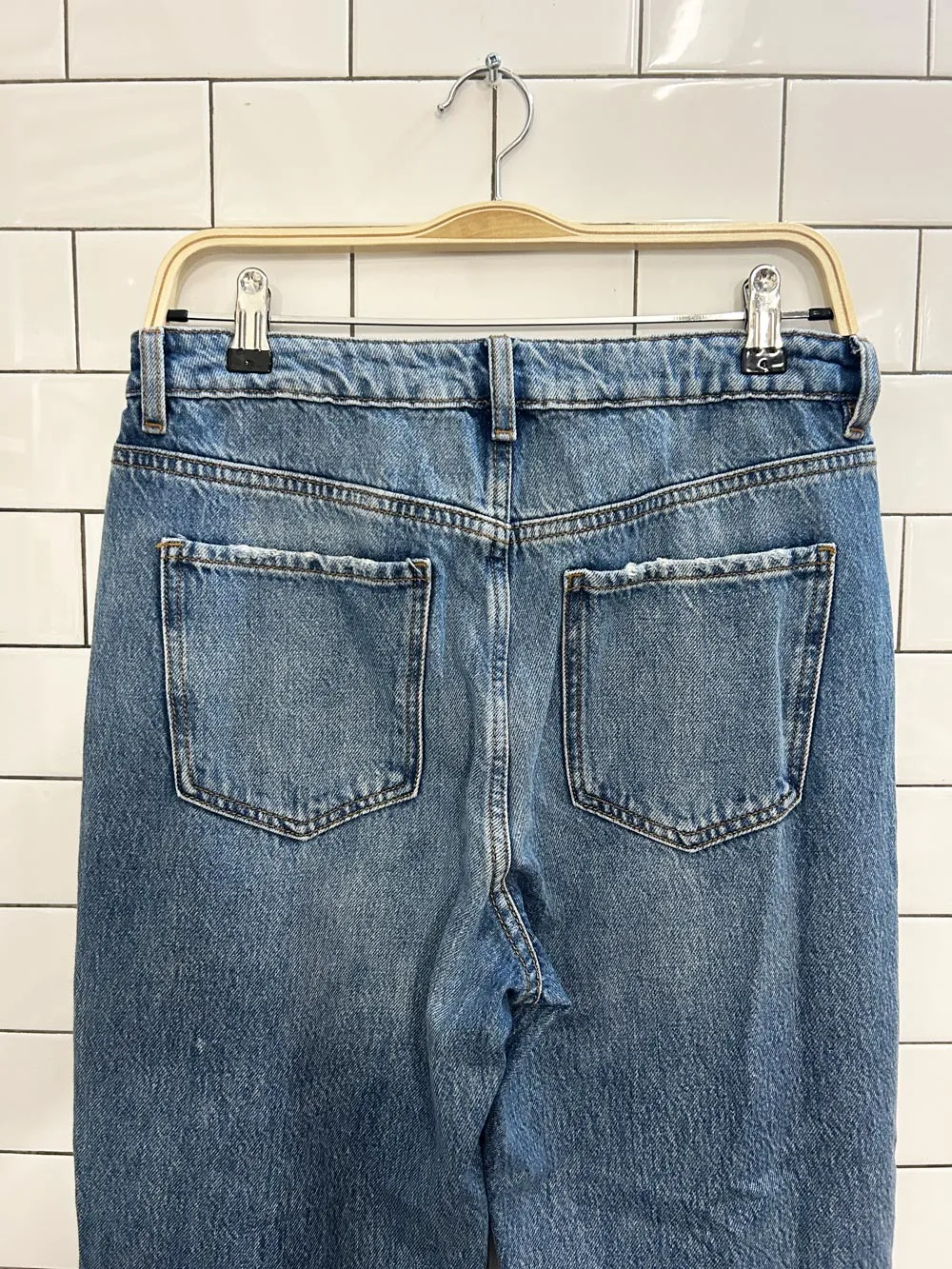 garage denim vintage straight distressed jeans sold by Good Market Thrift Store product image thumbnail 2