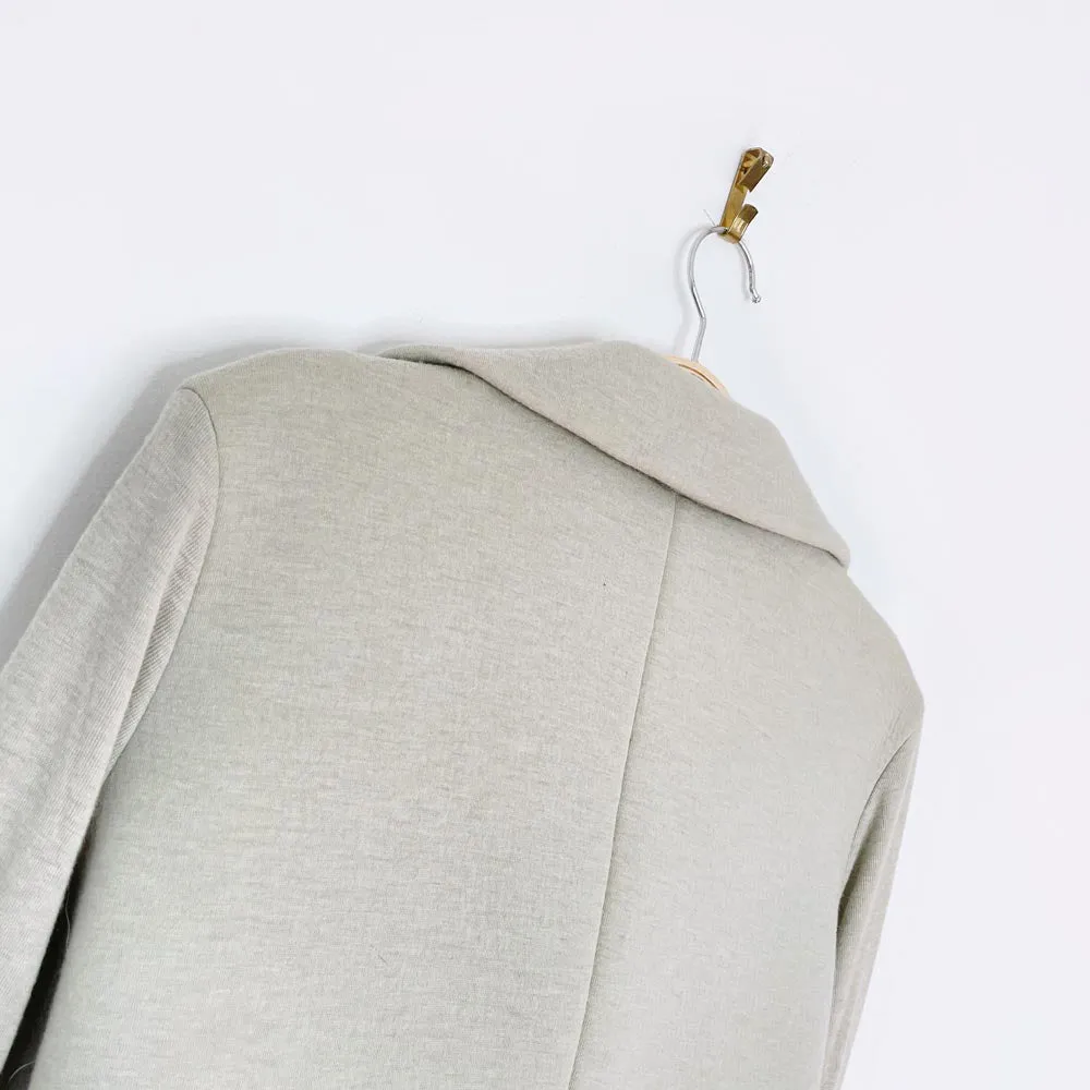 rick owens lilies wool-blend wrap knit jacket sold by Good Market Thrift Store product image thumbnail 4