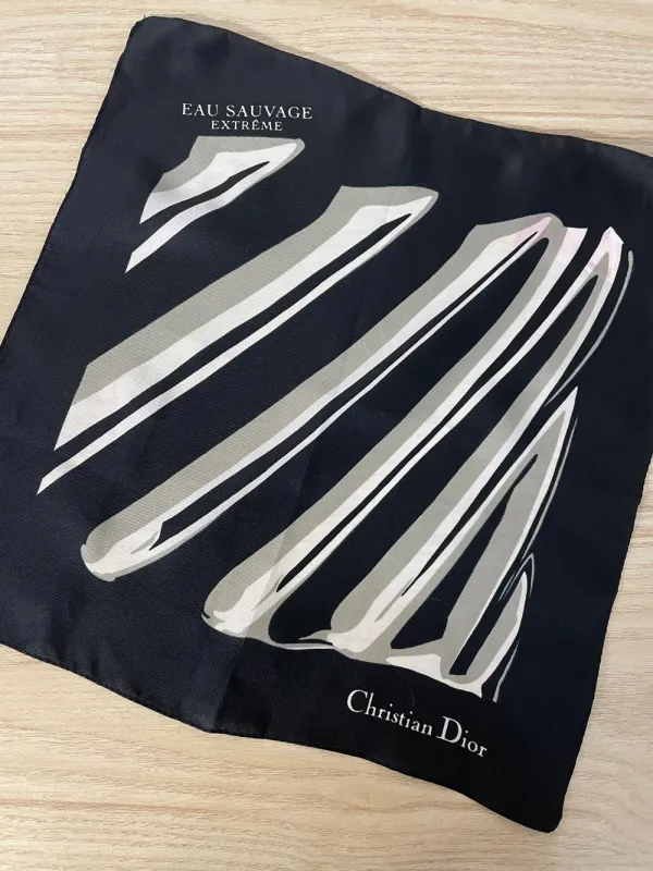 vintage 80s christian dior parfumes poly scarf sold by Good Market Thrift Store