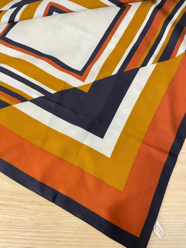 vintage made in italy geo poly scarf sold by Good Market Thrift Store