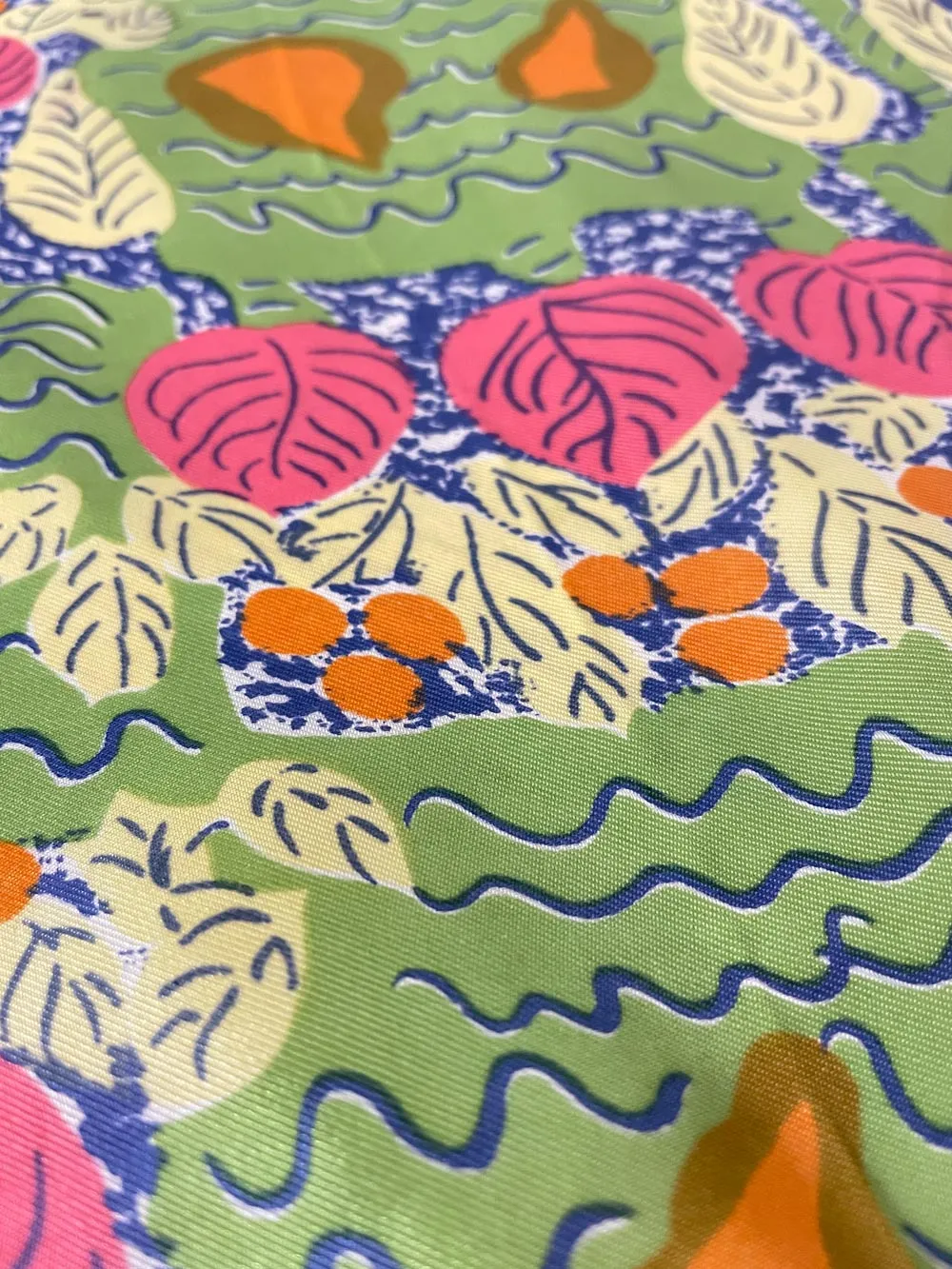 vintage hand-rolled edge silk scarf sold by Good Market Thrift Store product image thumbnail 2