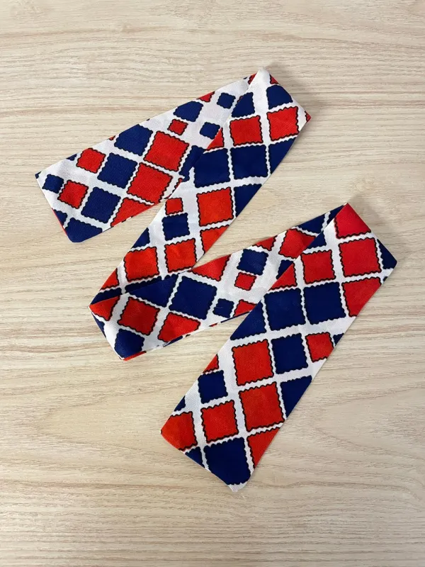 vintage 60s tricot diamond neck scarf sold by Good Market Thrift Store