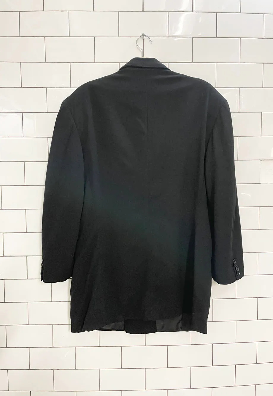 vintage donna karan union made hand tailored double breasted blazer sold by Good Market Thrift Store product image thumbnail 5