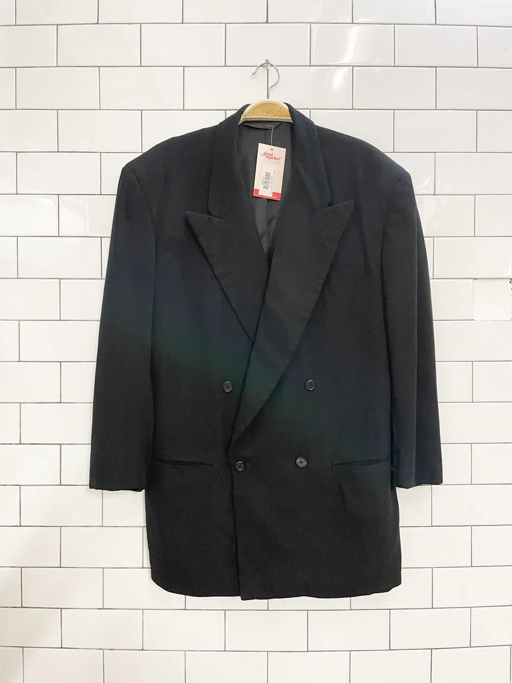 vintage donna karan union made hand tailored double breasted blazer sold by Good Market Thrift Store