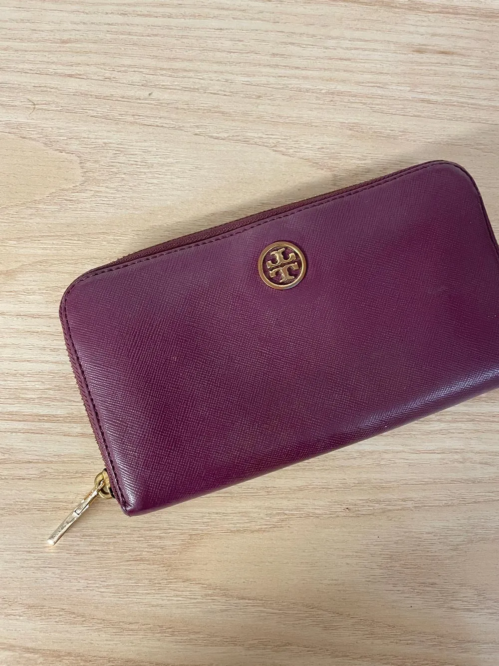tory burch robinson continental zip around wallet sold by Good Market Thrift Store