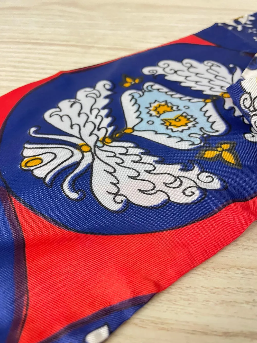 vintage 60s satin neck scarf sold by Good Market Thrift Store product image thumbnail 2