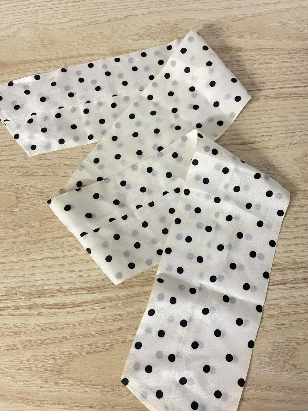 vintage satin polka dot neck scarf sold by Good Market Thrift Store