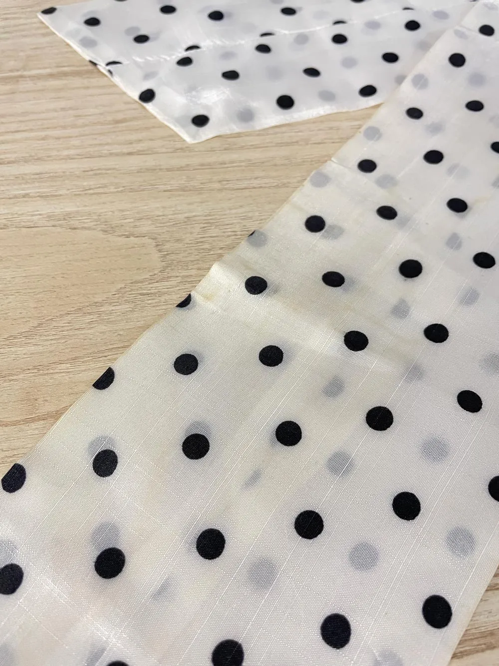 vintage satin polka dot neck scarf sold by Good Market Thrift Store product image thumbnail 3