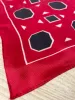 vintage geo shapes satin square scarf sold by Good Market Thrift Store