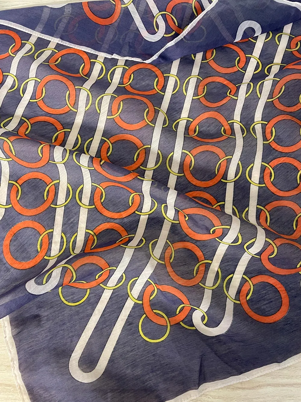 vintage chain link semi-sheer scarf sold by Good Market Thrift Store