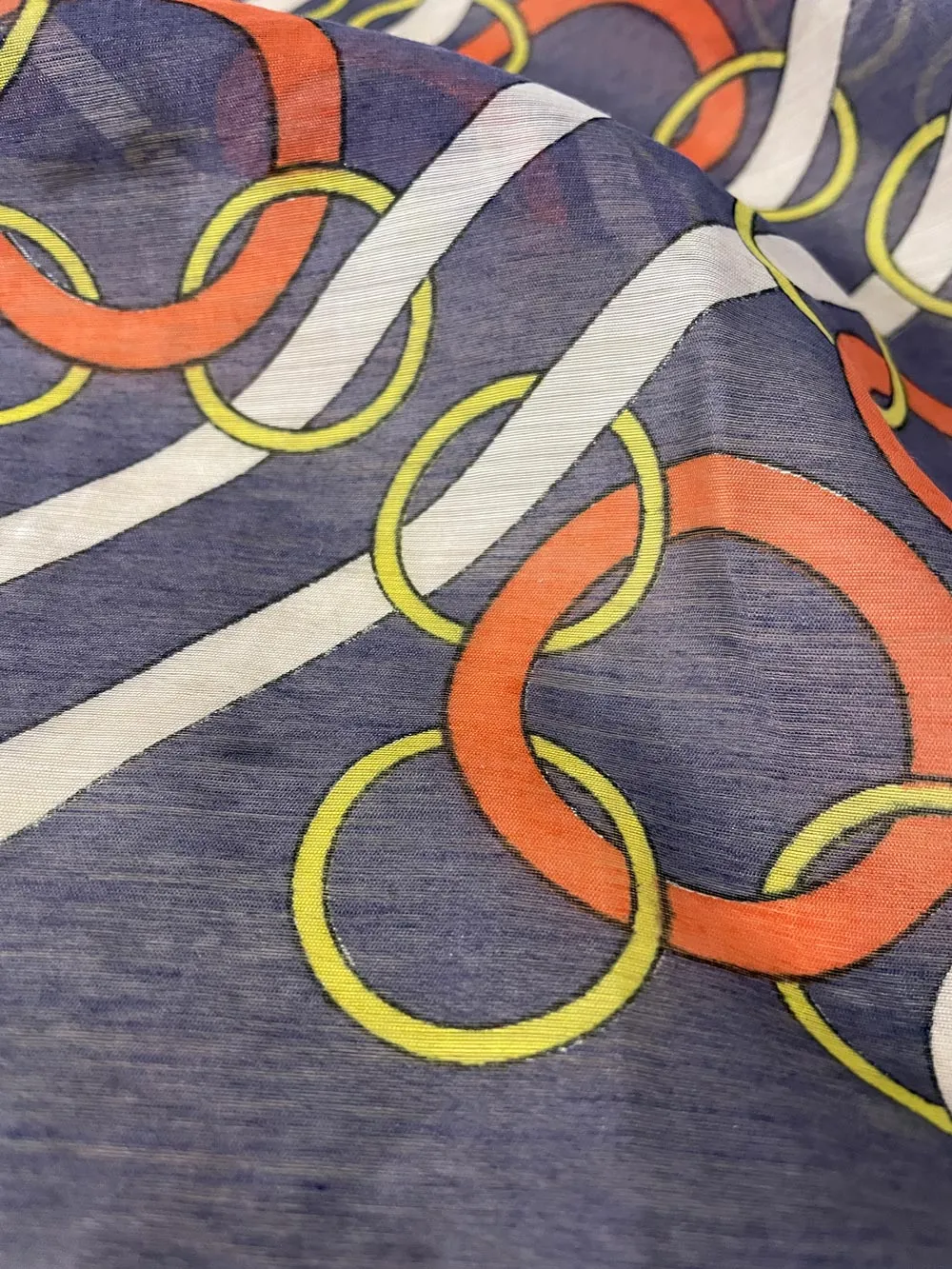 vintage chain link semi-sheer scarf sold by Good Market Thrift Store product image thumbnail 2