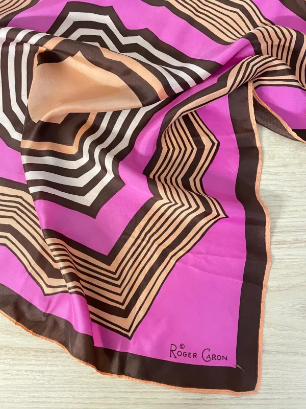 vintage 60s roger caron silk scarf sold by Good Market Thrift Store