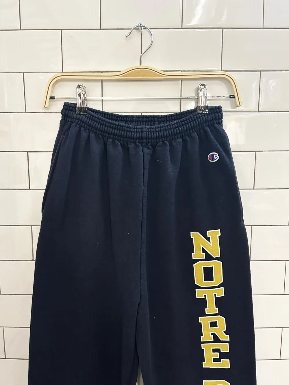 champion notre dame sweatpants sold by Good Market Thrift Store