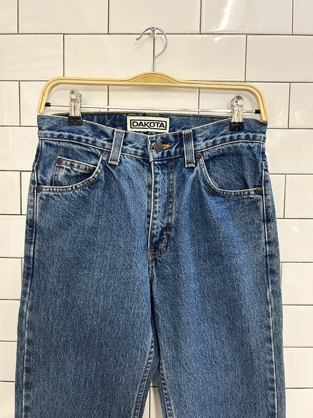 vintage 90s dakota high rise straight jeans sold by Good Market Thrift Store