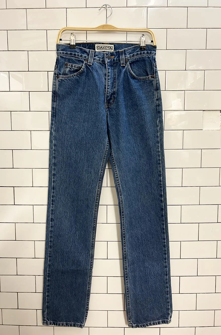 vintage 90s dakota high rise straight jeans sold by Good Market Thrift Store product image thumbnail 3
