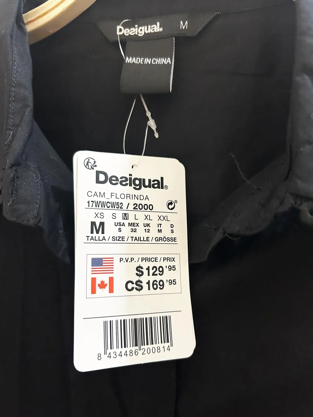 nwt disigual chemise florinda blouse sold by Good Market Thrift Store product image thumbnail 5